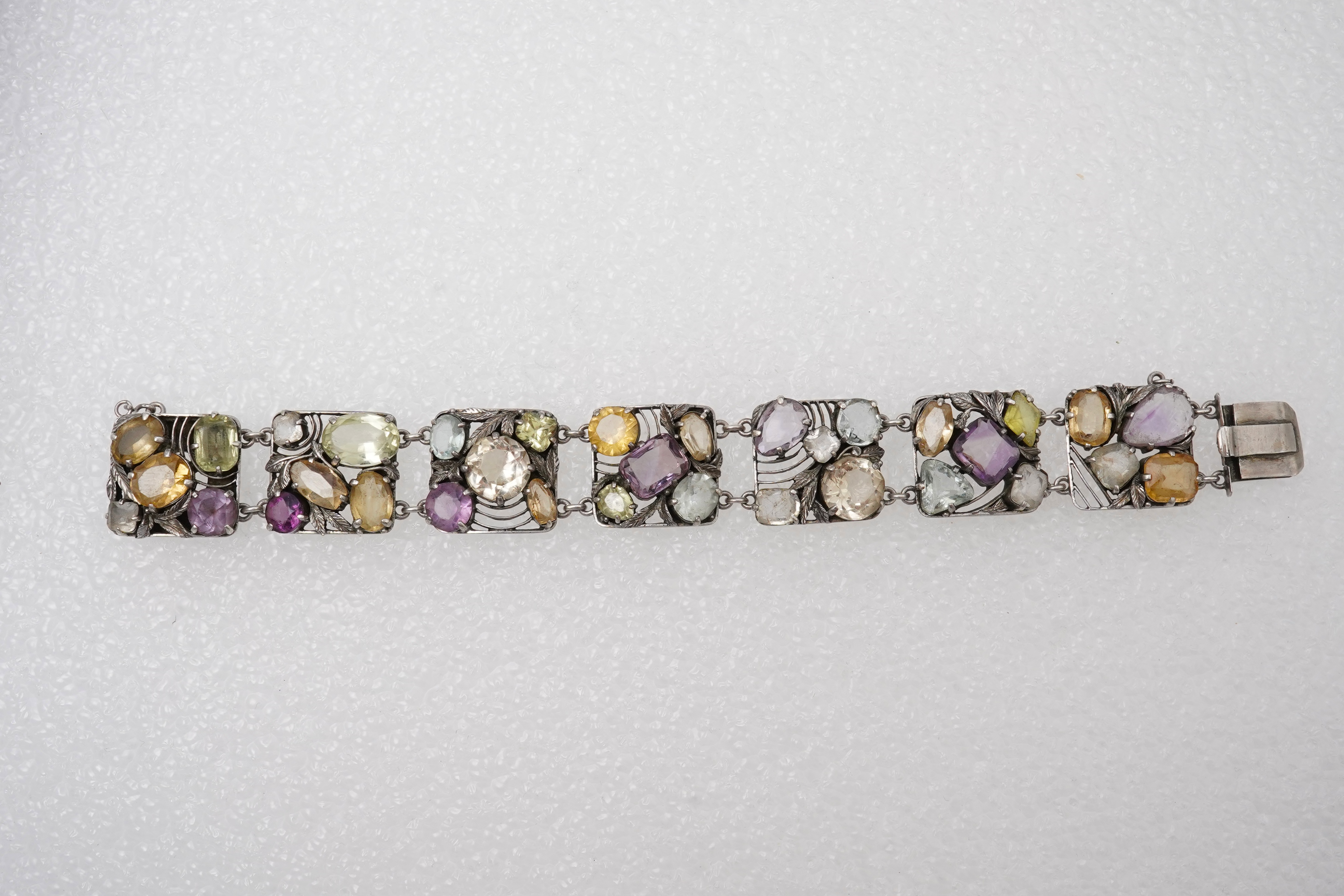 Attributed to Bernard Instone, an Arts & Crafts gem-set bracelet, 1920s